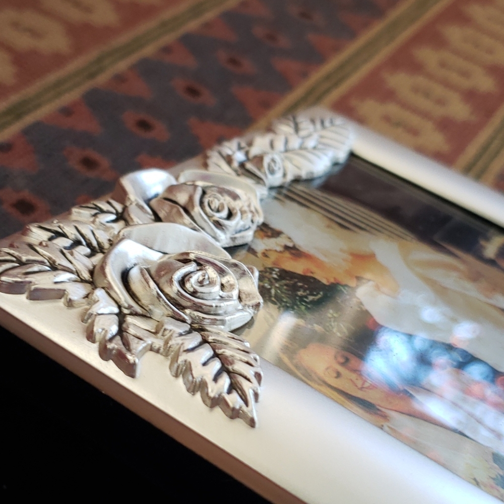 Vintage Roses Photo Album. Flowers. Silverplated - Picture 4 of 14